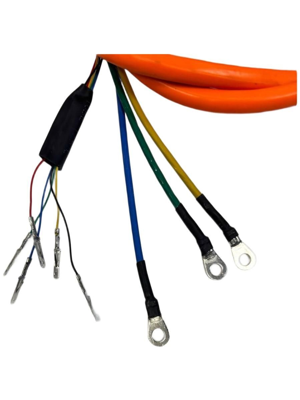 Провод кабель на мотор колесо с разъемами S сечения 3х4.0мм2+5х0.2мм2, 115см общий диаметр 9мм