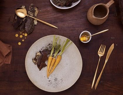 Набор столовых приборов GRACE GOLD 24K 139 Набор Herdmar One Size Золото