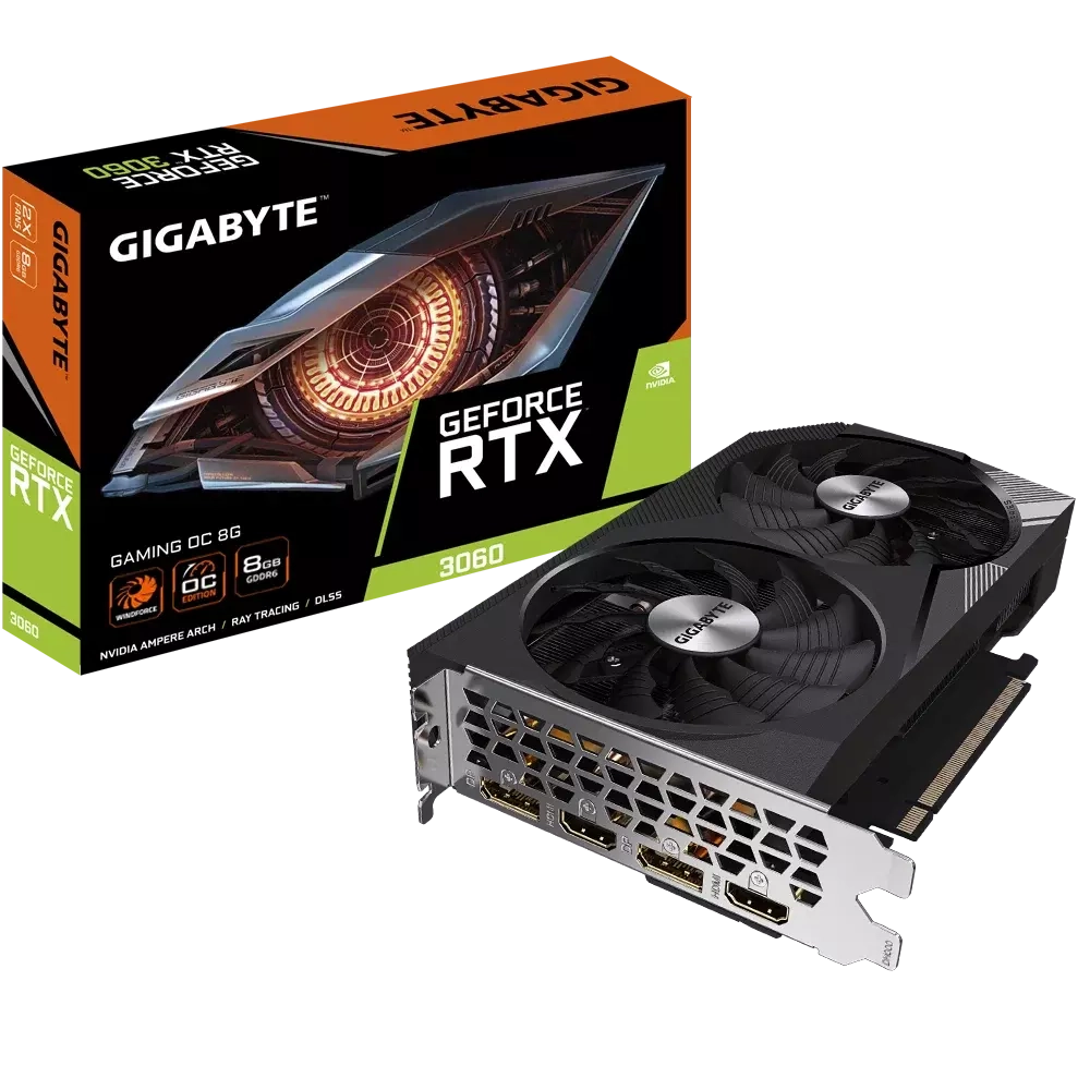 Видеокарта Gigabyte Geforce RTX 3060 Gaming OC 8Gb
