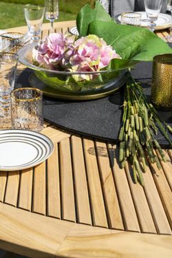 Circus 180, стол обеденный натуральный, тик