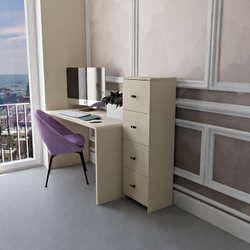 400х300, h1200 J-Box "Сатин" - U115 ST9 Карат бежевый