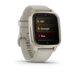 Смарт часы Garmin Venu Sq 2 Music Edition серый с безелем цвета кремового золота и силиконовым ремешком