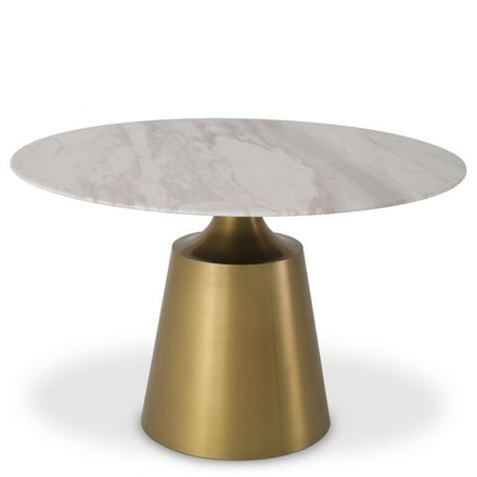 Стол обеденный Nathan brushed brass finish 115541