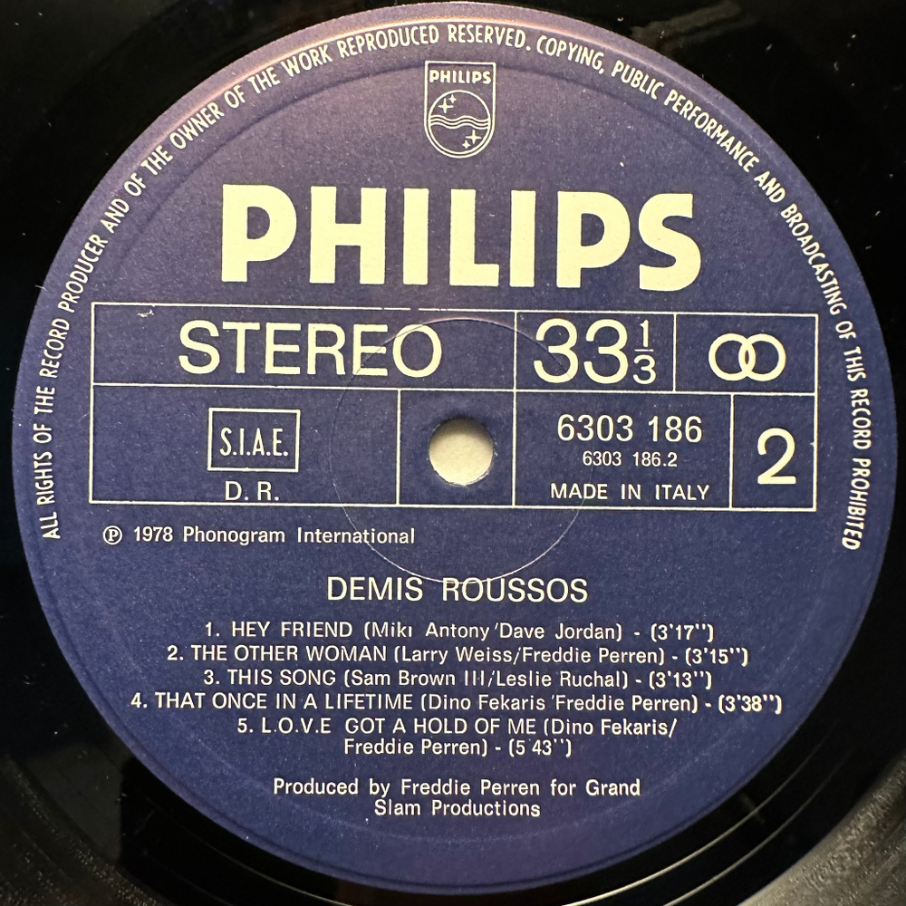 Demis Roussos - Demis Roussos (Италия 1978г.)