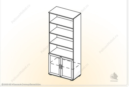 Шкаф открытый Триумф ШО