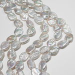 Жемчуг культивированный в форме овала, белый, 16*12мм