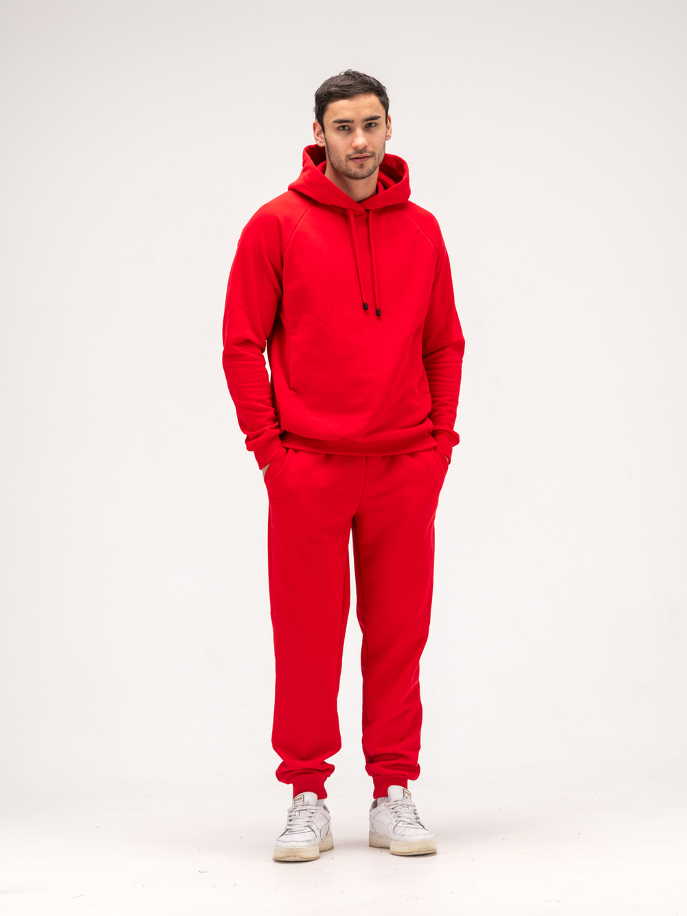Костюм мужской спортивный теплый. Красный