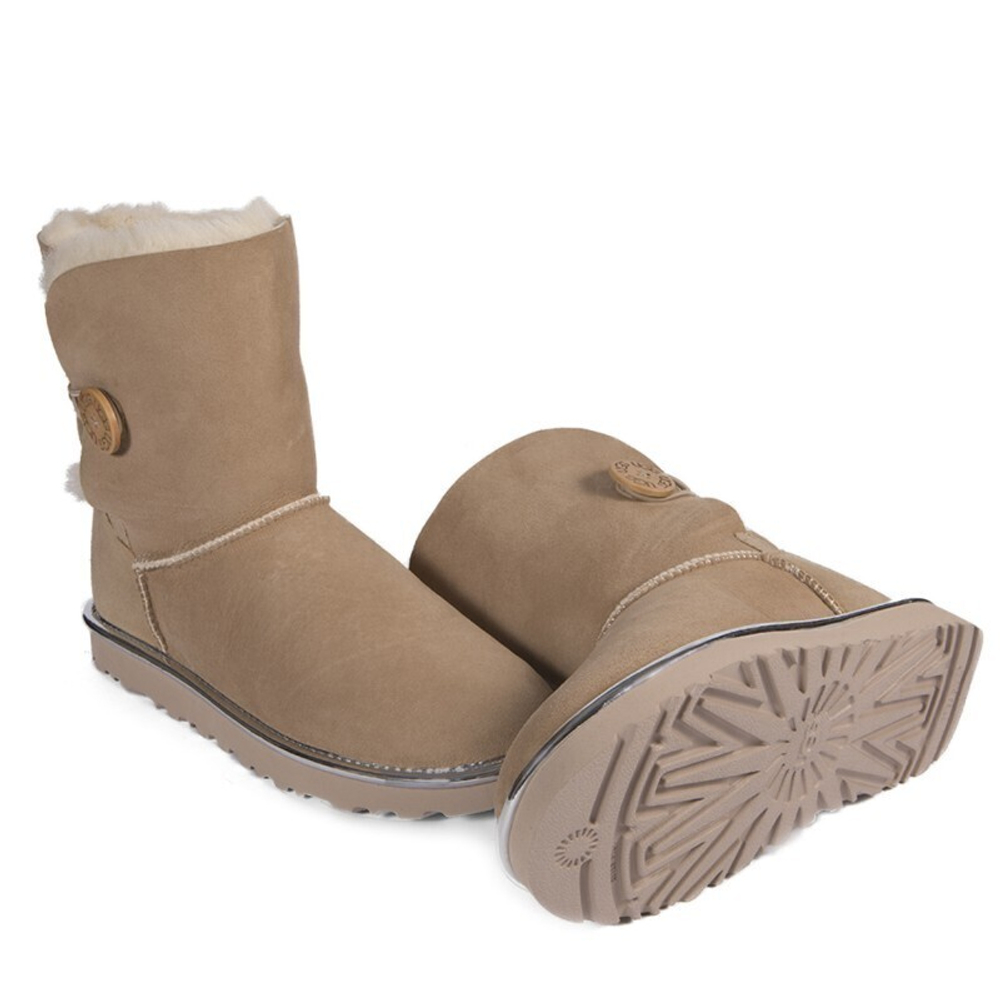 Угги Bailey Button Short II Metallic Sand