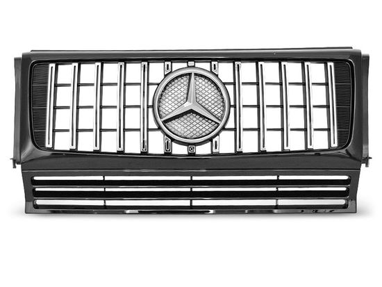 Решетка радиатора для Mercedes G-Class W463 (90-12) черная с хромом в стиле G63