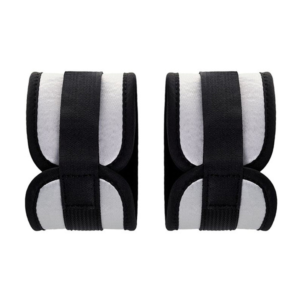 Серебристо-черные наручники ToyFa Anonymo 310107