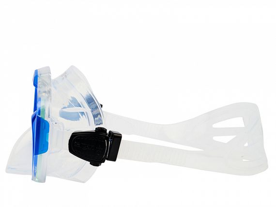 Набор маска+трубка в сумке Sargan Дайва-С прозрачный/синий
