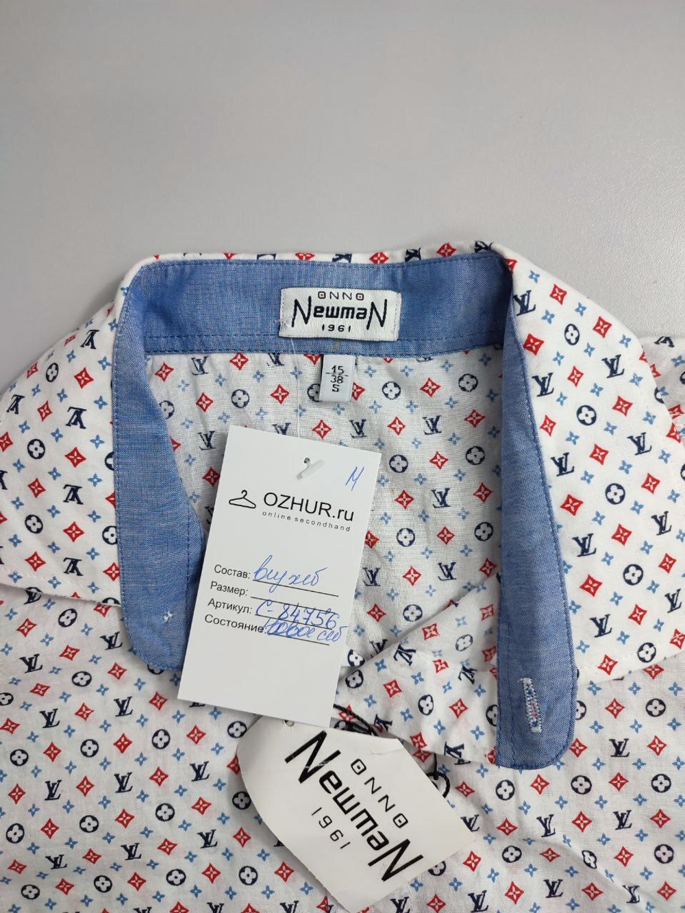 Рубашка Onno NewMan модная 44 размер, новая