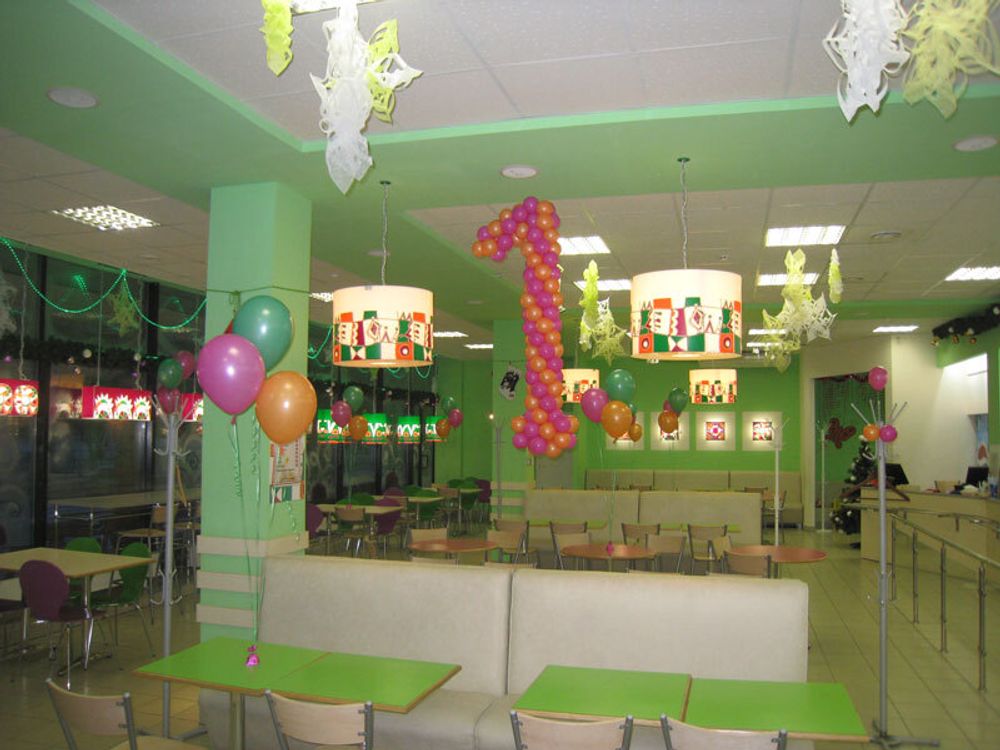 Оформление воздушными шарами презентаций и выставок