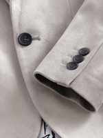 Пиджак бархатный для мальчика Next C79-047, Светло-серый