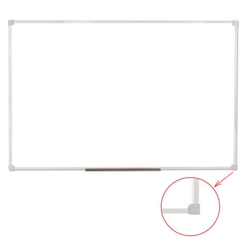 Доска магнитно-маркерная 60х90 см, ПВХ рамка, ГАРАНТИЯ 10 ЛЕТ, РОССИЯ, STAFF, 236158