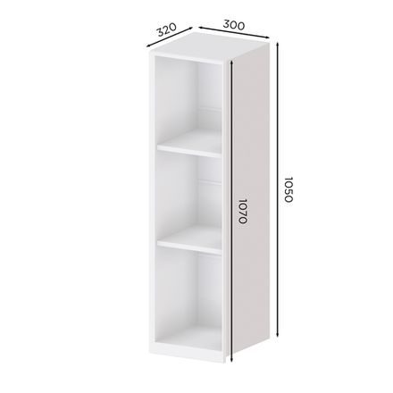 Кухня Модуль ВВ 300 верхний высокий Кашемир / Зеленый