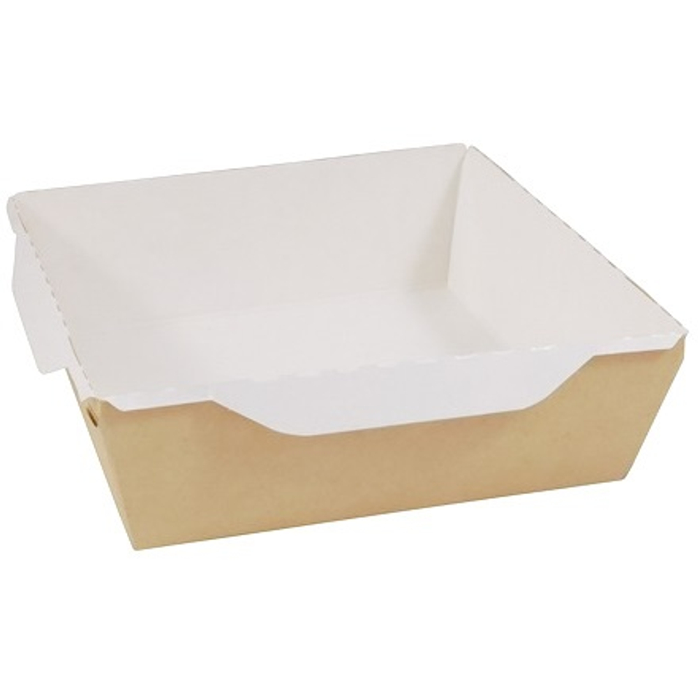 Дно OPSALAD БЕЛЫЙ без крышки 900мл 150*150*50 (50шт)/400