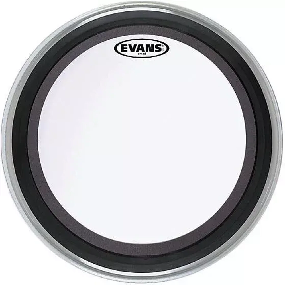 Evans BD22GMAD Clear прозрачный однослойный пластик для бас-барабана 22", с демпфирующим кольцом.
