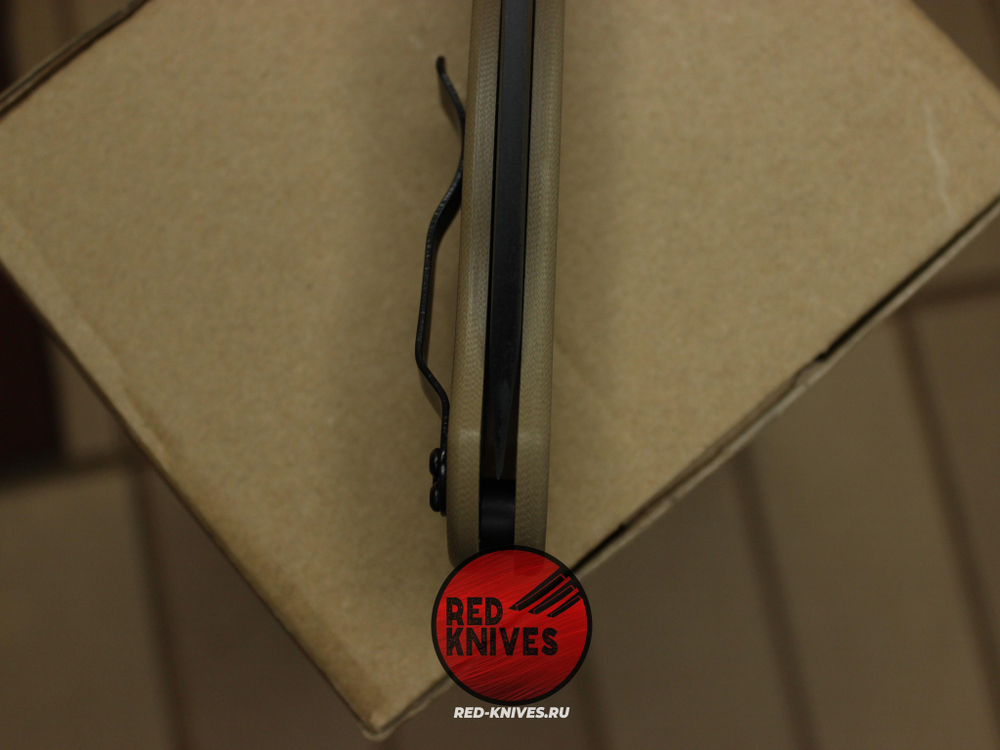 Нож Spyderco Paramilitary 2 Tanto G10 - темный песок рукоять, черный клинок RK/477