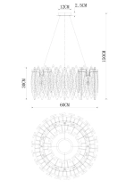 Подвесная люстра Divinare AMELIE 6003/01 SP-8