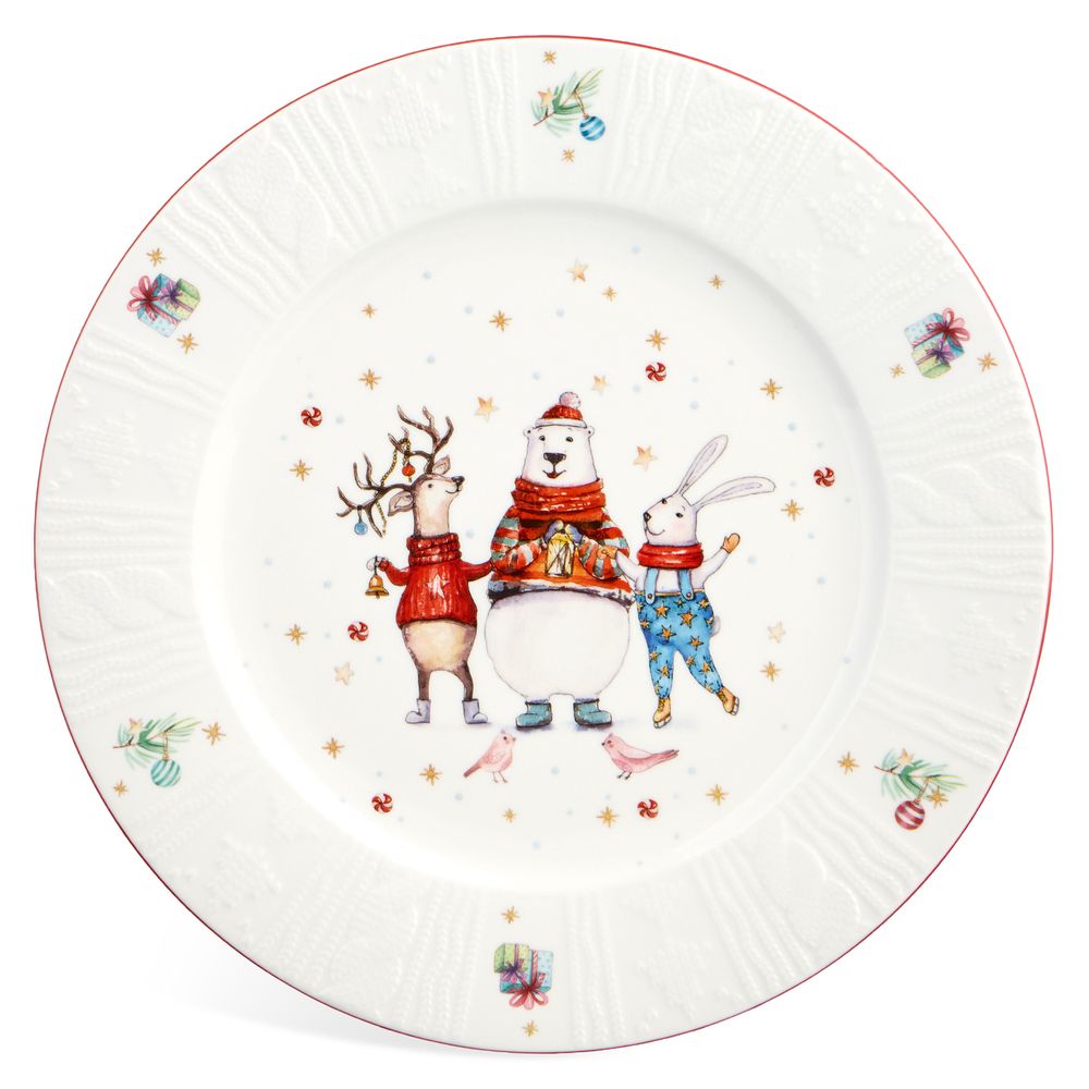 НАБОР ТАРЕЛОК ОБЕДЕННЫХ LEFARD "WINTER STORY" 2 ШТ. 26,5 СМ (КОР=12НАБ.)