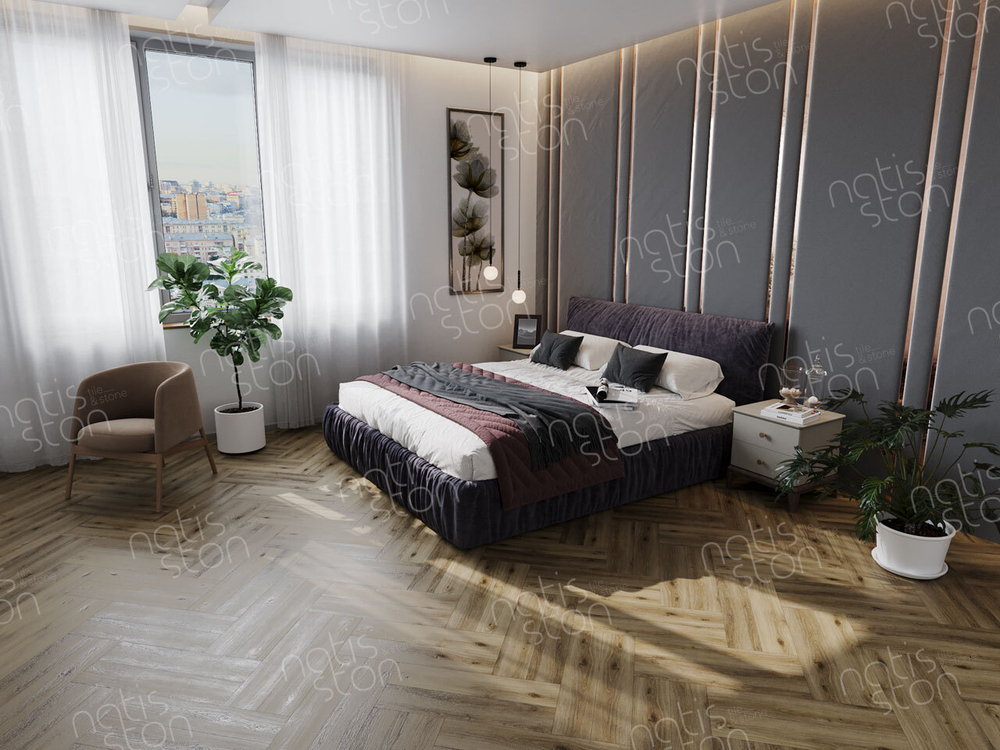 Кварцвиниловая плитка NatisSton Rubis 5003-01 Kvitegga