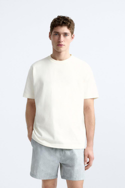 ZARA ПЛАВКИ С ЦВЕТОЧНЫМ ПРИНТОМ, ГОЛУБОЙ