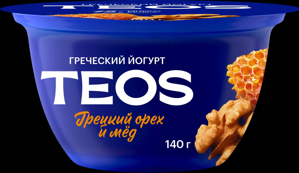 Йогурт"Греческий" 2% 140гр  Грецкий Орех Мед