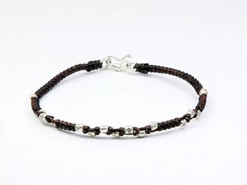 Браслет-фенька с серебром (20)