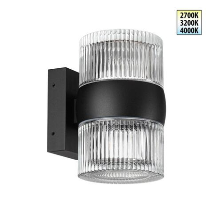 359718 STREET NT25 718 черный Светильник ландшафтный с переключателем цв. температуры IP65 LED 16W 100-240V 2700К/3200К/4000К ESTIMA