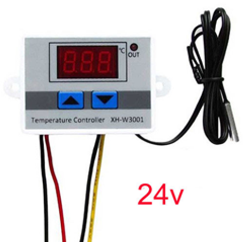 Electronic thermostat XH-W3001 with 24 V sensor