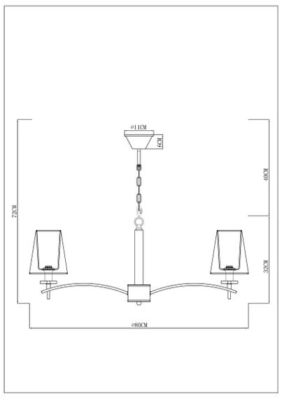 Подвесная люстра Arte Lamp Kensington A4098LM-8CC