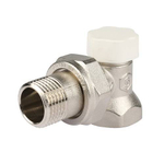 Клапан балансировочный угловой STOUT - 1/2" (ВР/НР-американка, PN10, Tmax 120°C, без самоуплотнения)