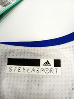 Майка adidas STELLASPORT мужская спортивная Цвет белый,синяя оторочка.Размер L - 50/52 русский