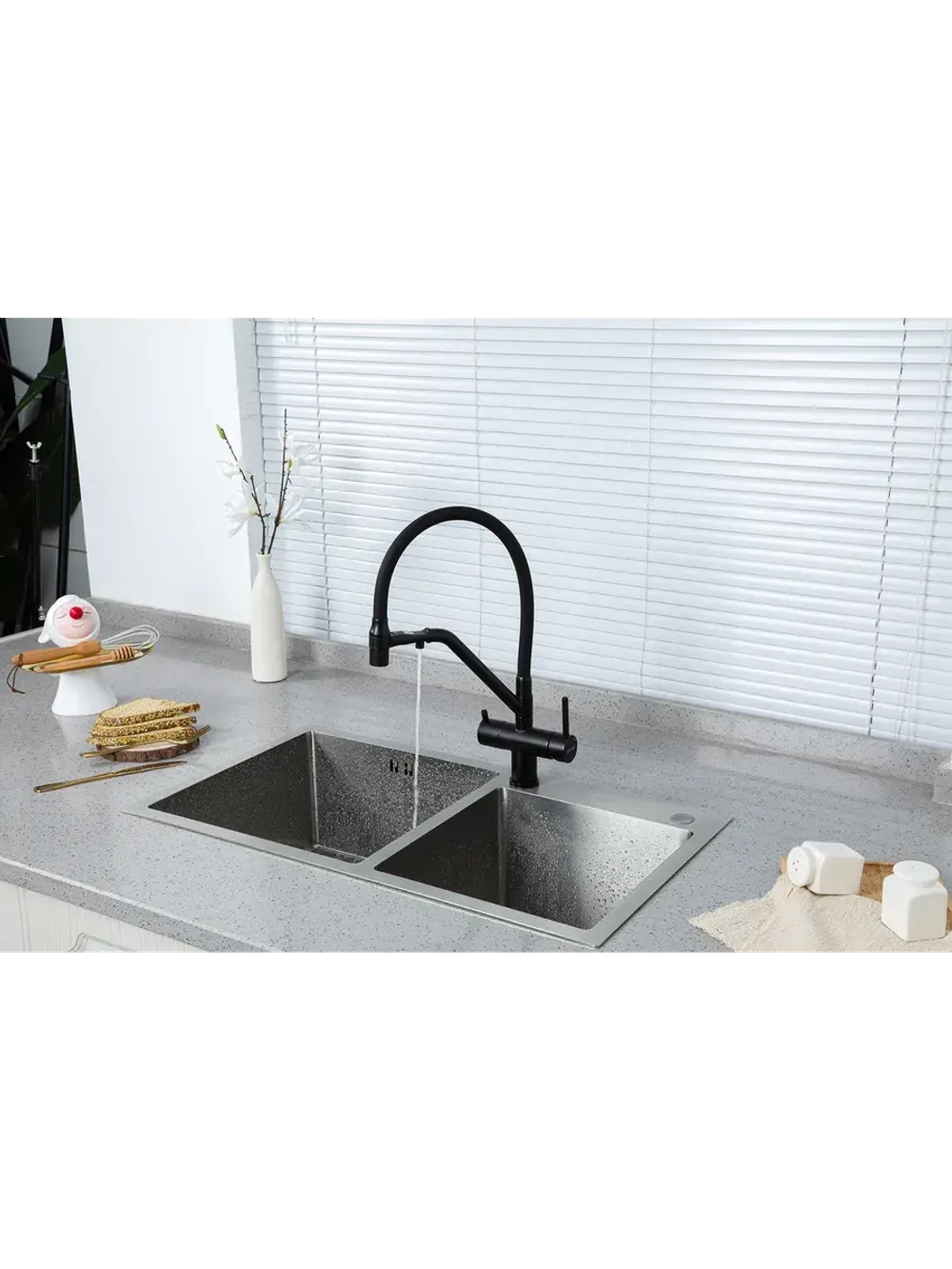 Смеситель для кухни с подключением к фильтру Gappo G4398-86