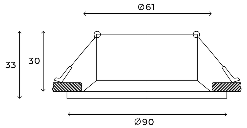 Встраиваемый светильник Hesby Lighting Glow HSBL_0221
