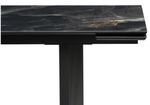 Керамический стол Woodville Монерон 200(260)х100х77 black paradise, черный
