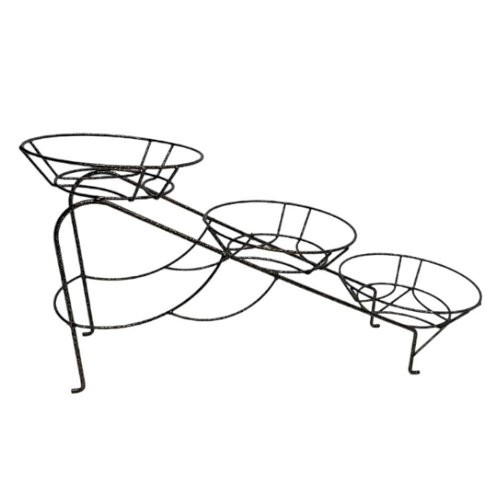 Подставка для цветов настольная "Горка" на 3 горшка, металл М0000113