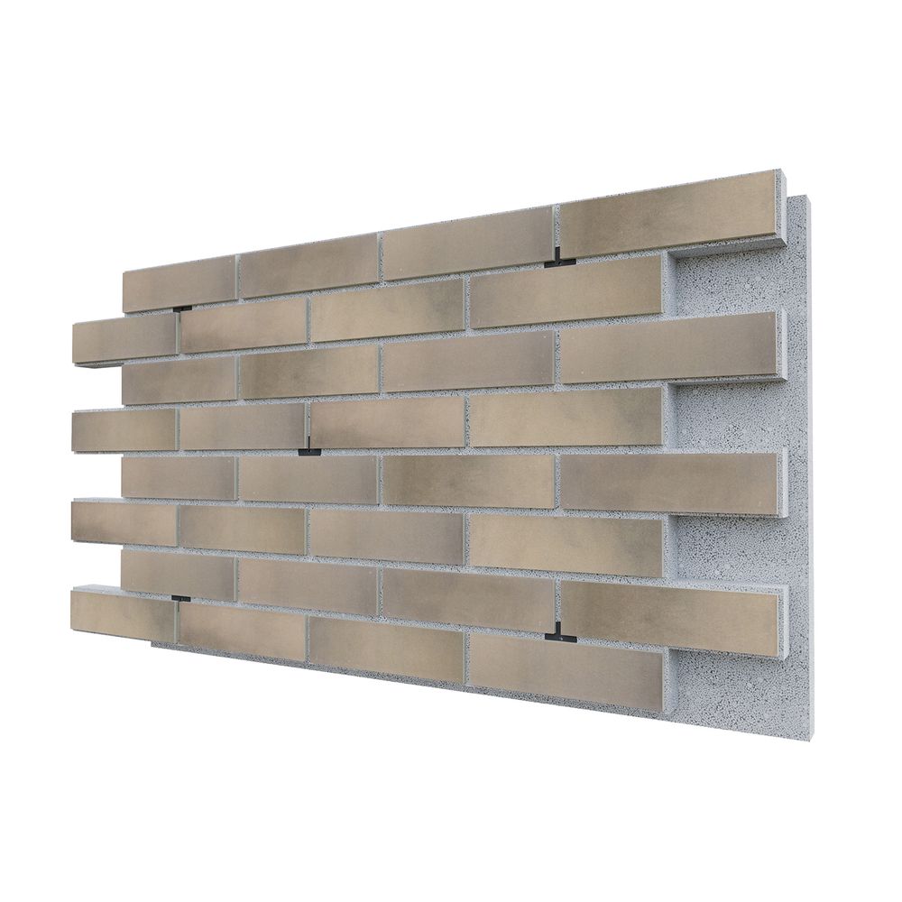 Негорючая термопанель ППС PRO BestPoint Retro Brick Pepper 0,612 м², 1020x600 мм