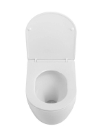 Унитаз приставной BelBagno Sfera-R BB2141CB-TOR/SC белый, безободковый, с крышкой микролифт, слив-торнадо