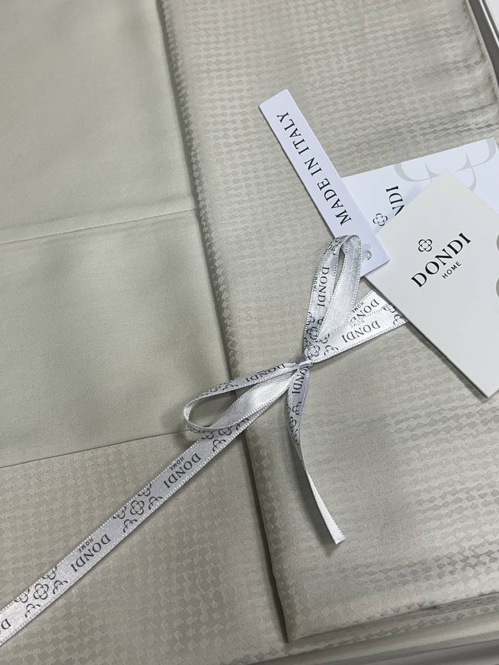 Постельное белье 2 спальное евро Dondi Brando Ostrica светло-бежевое