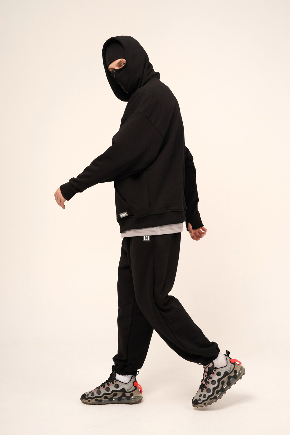 Худи KUL'TURA "MASK ZIP" Черный