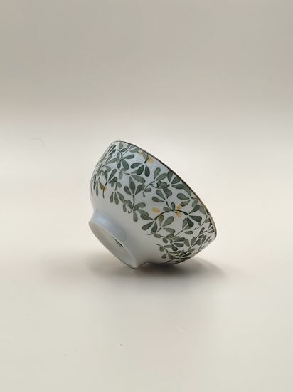 Пиала 250 мл. 11х6 см. "Япония" зеленый декор