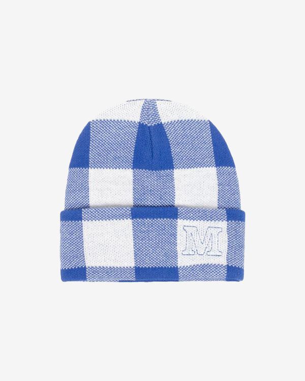 Шапка M beanie белая / синяя - фото 1