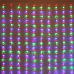 Гирлянда для улицы ЗАНАВЕС «Водопад» ш3,0* в2,0 м 480 ламп LED, прозр.пров, 6 реж, IP-54, Мультицвет (возможность соединения)