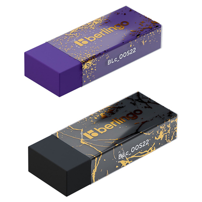 Ластик "Golden Shade", прямоугольный, Eco-Pvc, 48*18*10мм, ассорти