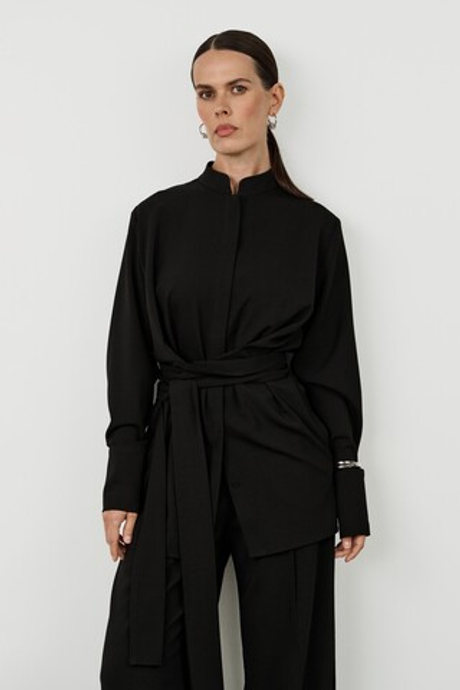 Рубашка с драпировкой