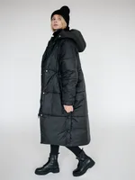 Пуховик ko-ko-ko зимний женский черный