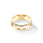 Кольцо Coeur de Lion Multicolour Pastel Gold 0136/40-1590 56