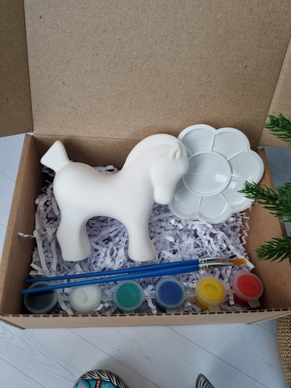 Набор для росписи с фарфоровой лошадкой